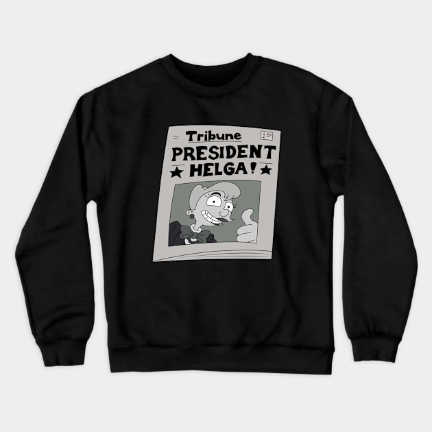 President Helga Crewneck Sweatshirt by artxlife